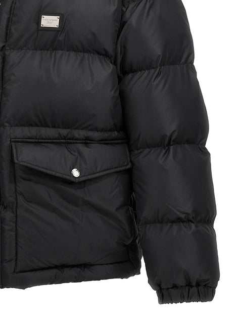 Dolce & Gabbana Logo plate down jacket
