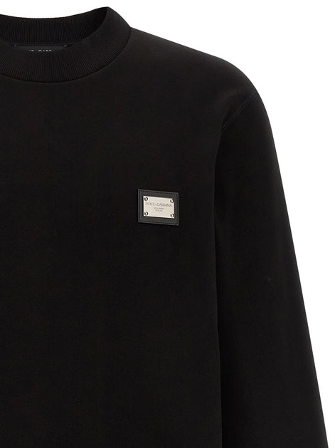 Logo plate sweatshirt
