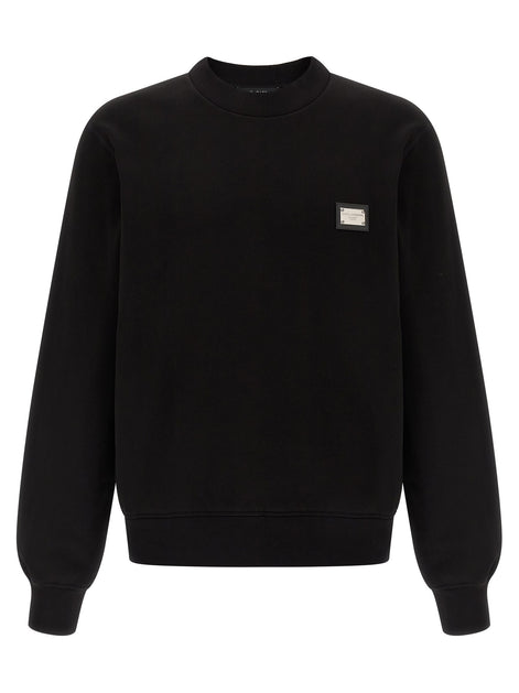 Logo plate sweatshirt