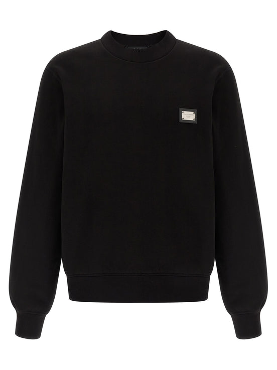 Logo plate sweatshirt