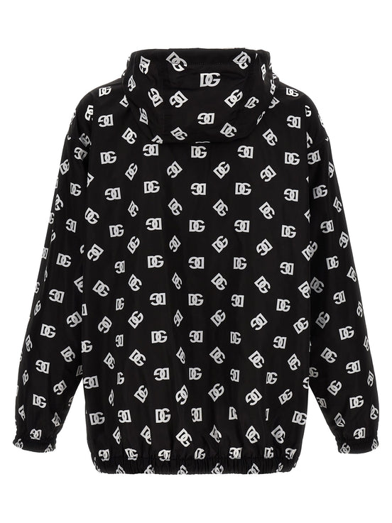 Dolce & Gabbana Logo print hooded jacket