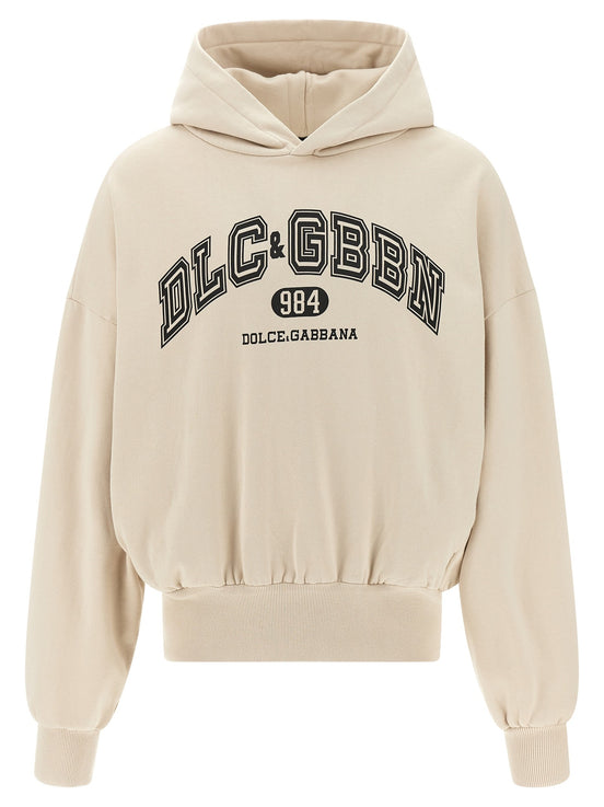 Logo print hoodie