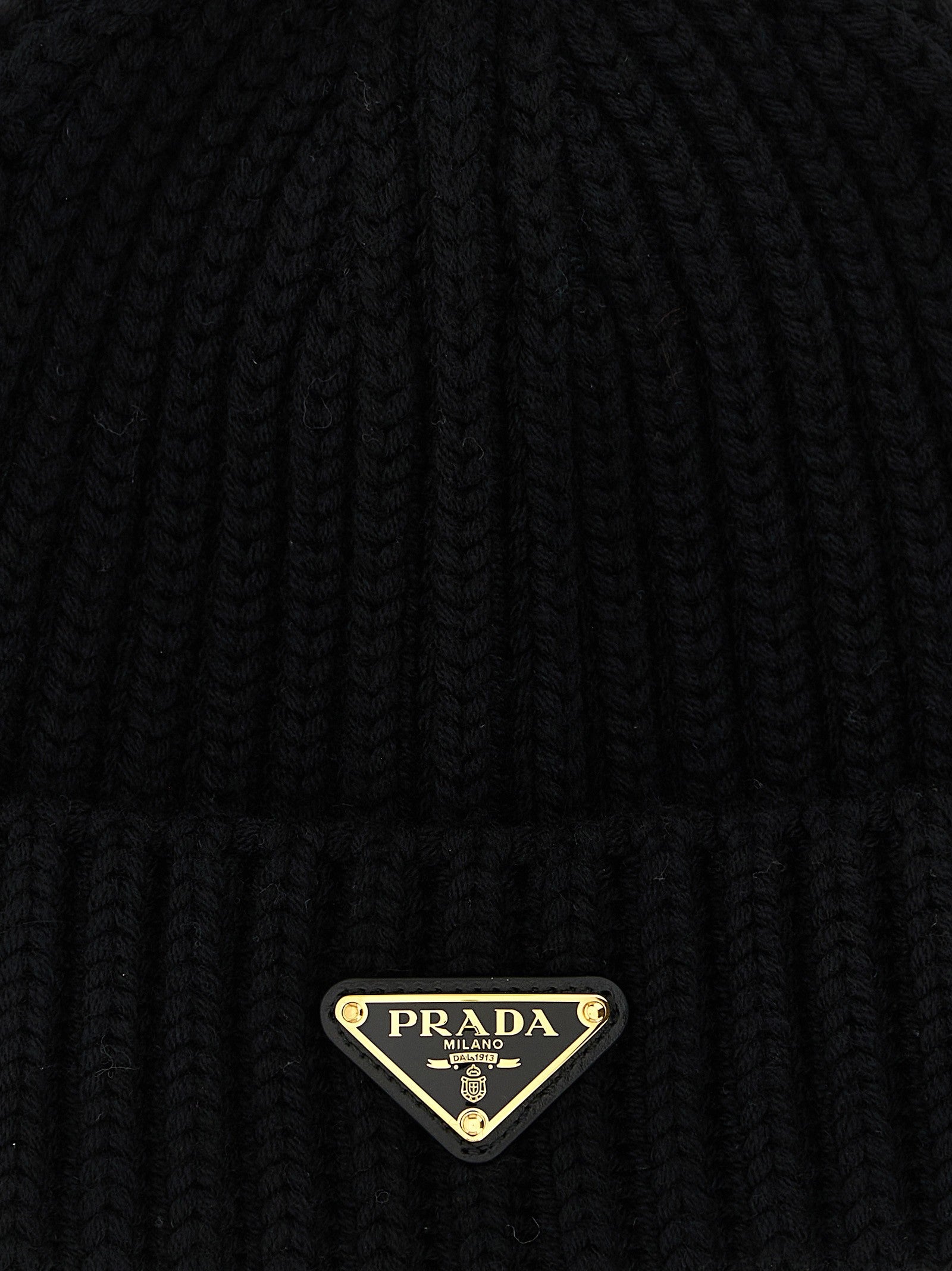 PRADA Logo triangle beanie