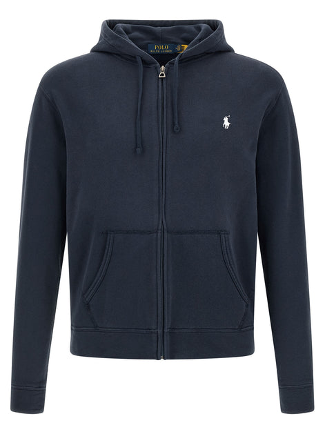 Loopback cotton hoodie