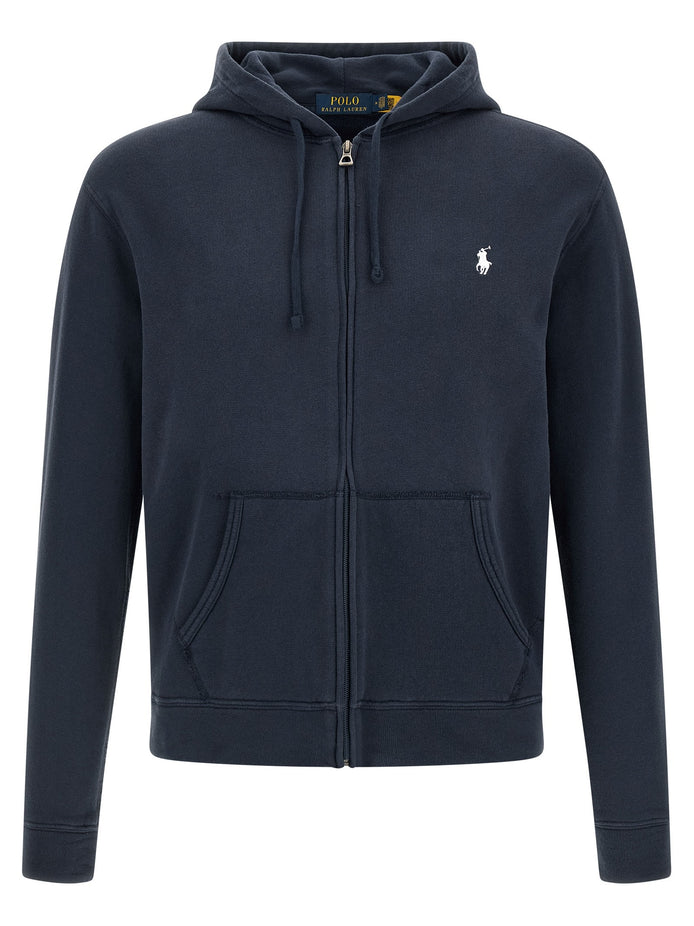 Loopback cotton hoodie