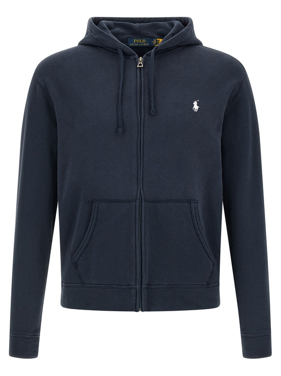 Loopback cotton hoodie