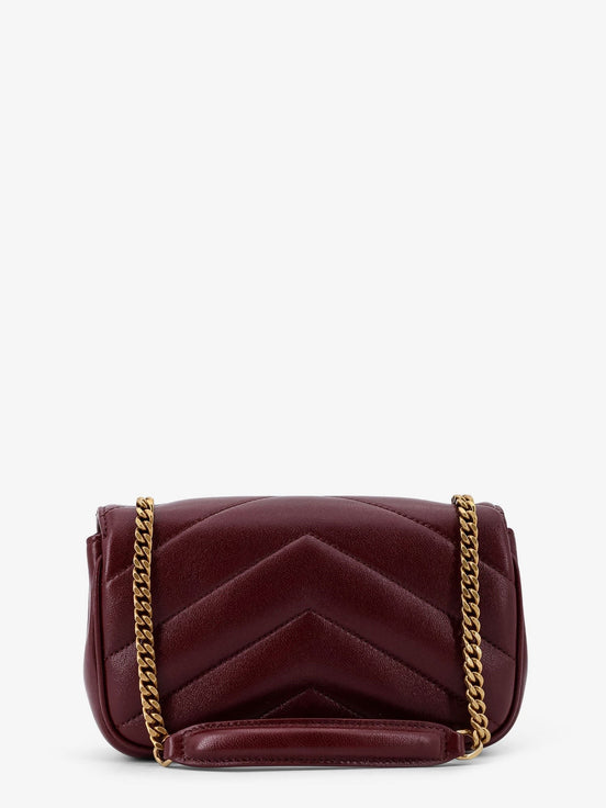 Loulou Mini crossbody bag with chevron stitching