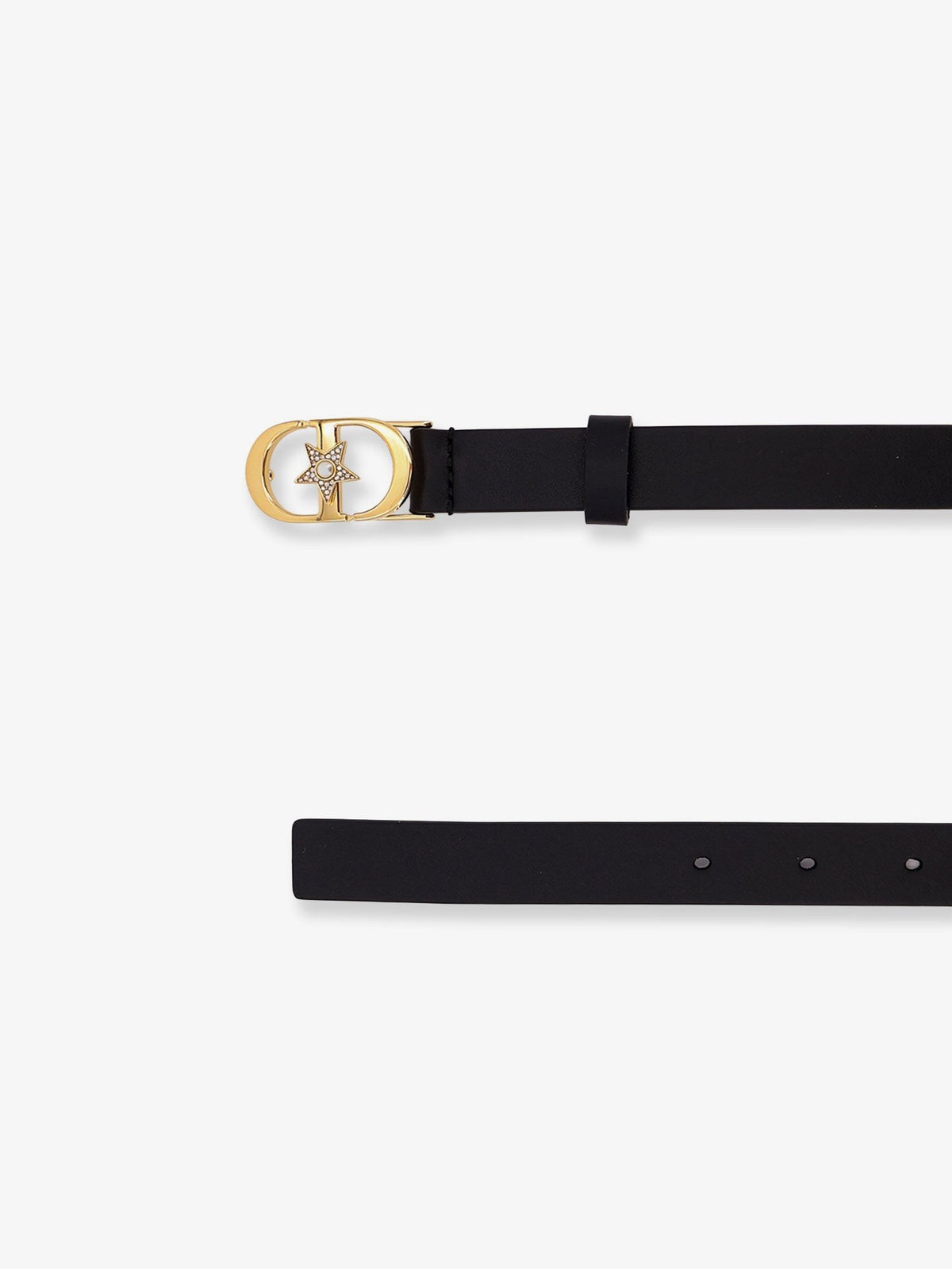 Dior Lucky 30 Montaigne Star leather belt