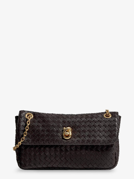Madison leather shoulder bag with Knot detail