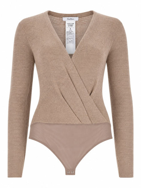 Maglia Body In Filato Di Cashmere