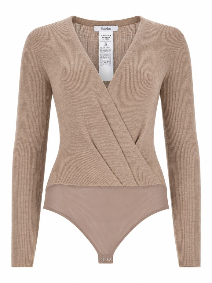 Maglia Body In Filato Di Cashmere