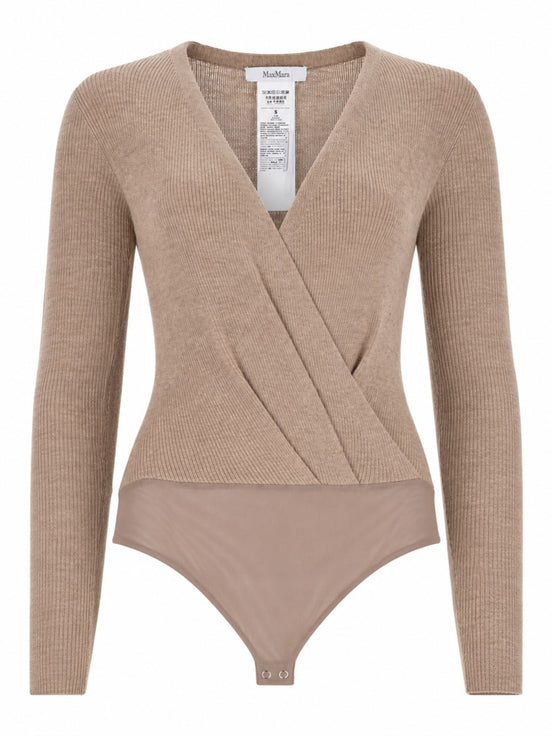 Maglia Body In Filato Di Cashmere