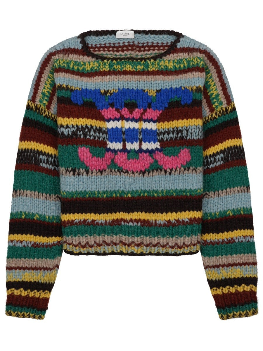 MAGLIA IN ALPACA MOULINÈ E LANA