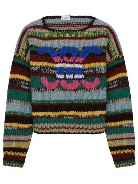 MAGLIA IN ALPACA MOULINÈ E LANA