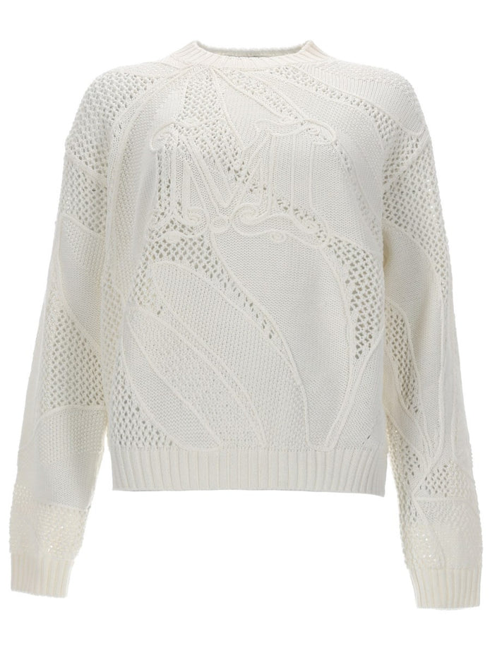 MAGLIA IN COTONE RICAMATO