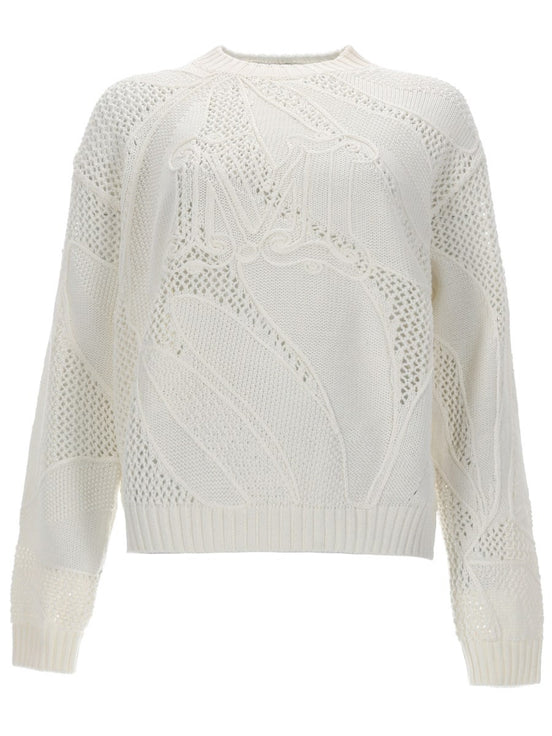 MAGLIA IN COTONE RICAMATO