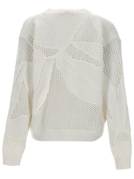 Max Mara MAGLIA IN COTONE RICAMATO