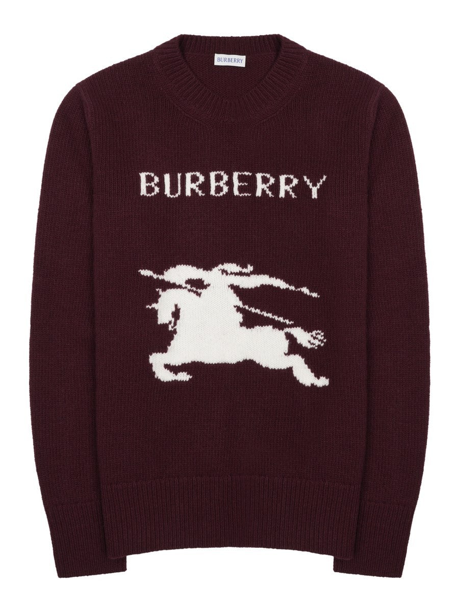 Maglia In Lana e Cashmere Con Logo