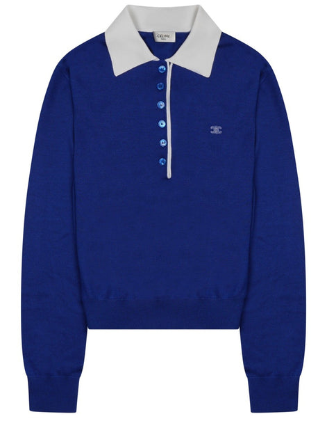 MAGLIA STILE POLO IN CASHMERE SOTTILE E SETA