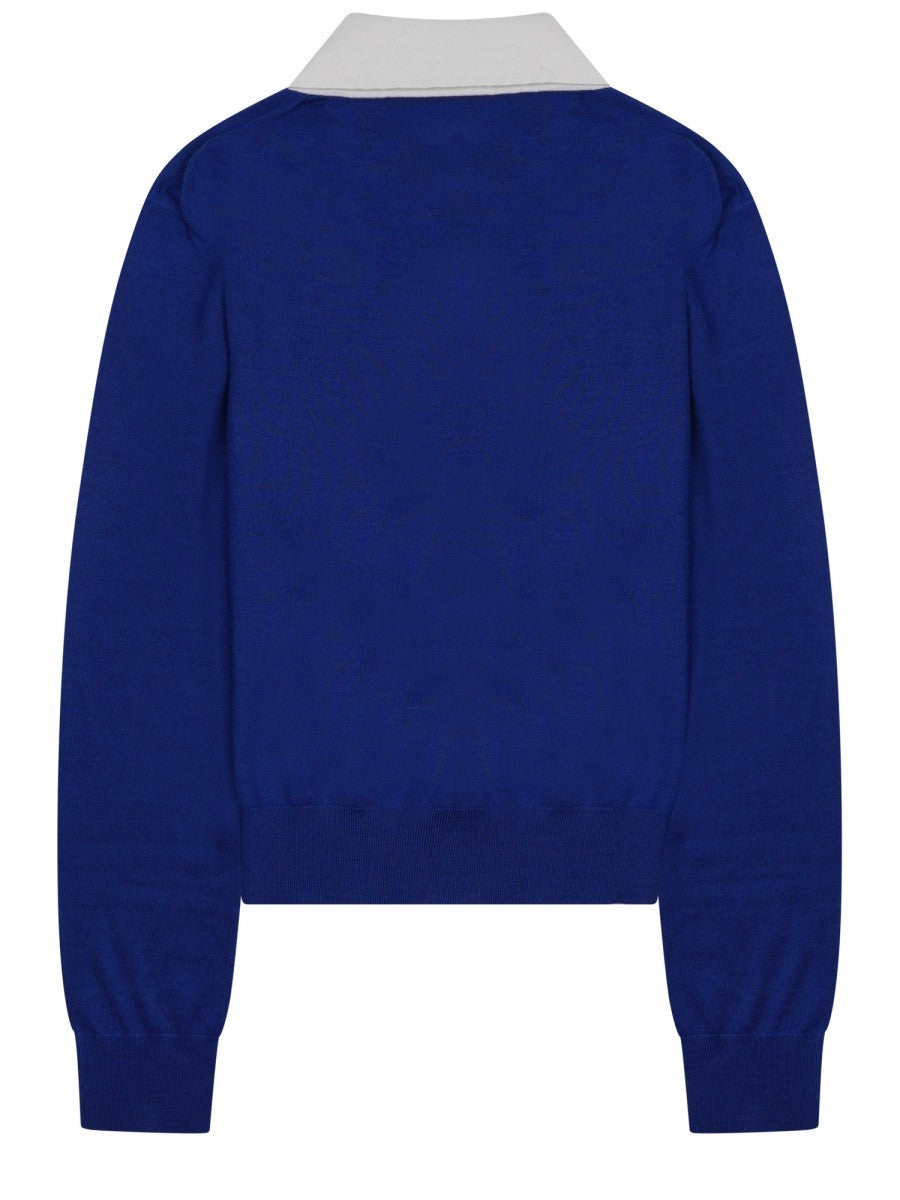 Celine MAGLIA STILE POLO IN CASHMERE SOTTILE E SETA