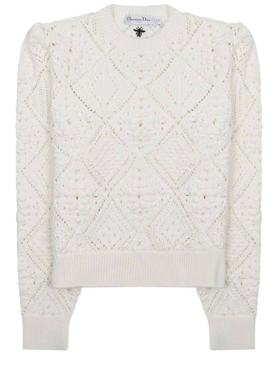 MAGLIA TRAFORATA IN COTONE