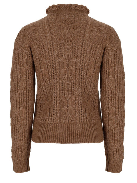 MONCLER GRENOBLE Maglia Traforata in Misto Alpaca