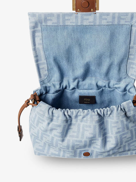 Fendi Mamma Baguette Light Denim crossbody bag