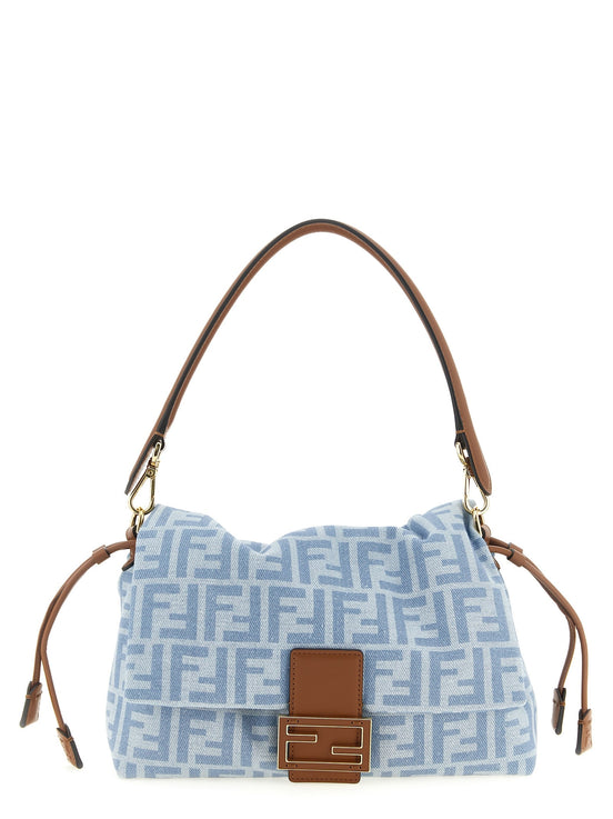 Mamma Baguette Light Denim crossbody bag