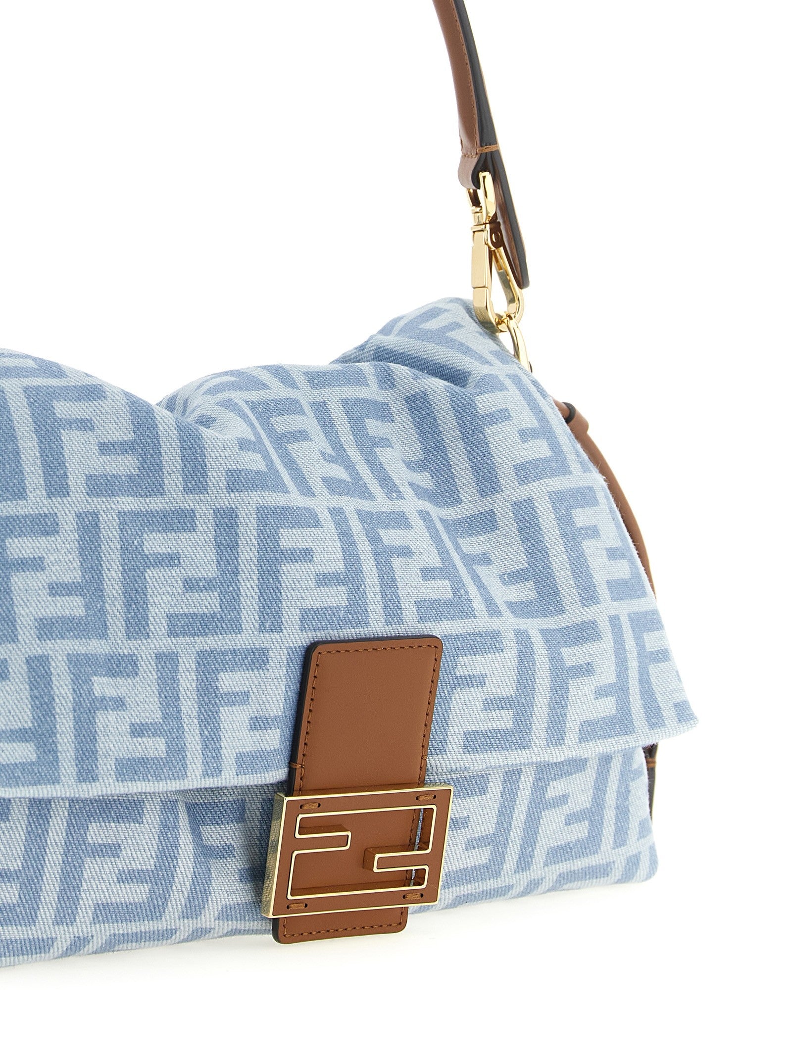 Mamma Baguette Light Denim crossbody bag