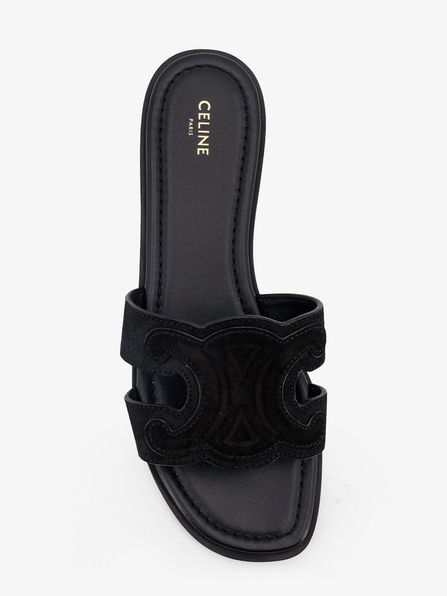 Marina suede sandals with Triomphe logo
