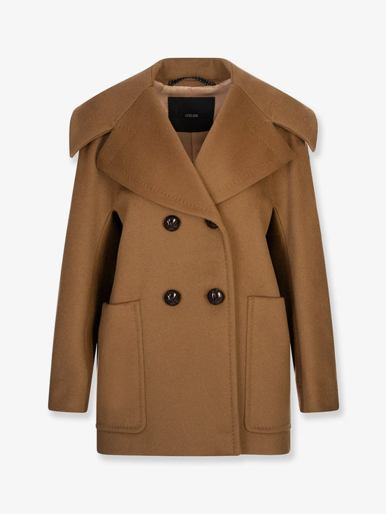 Mario double breasted cashmere coat