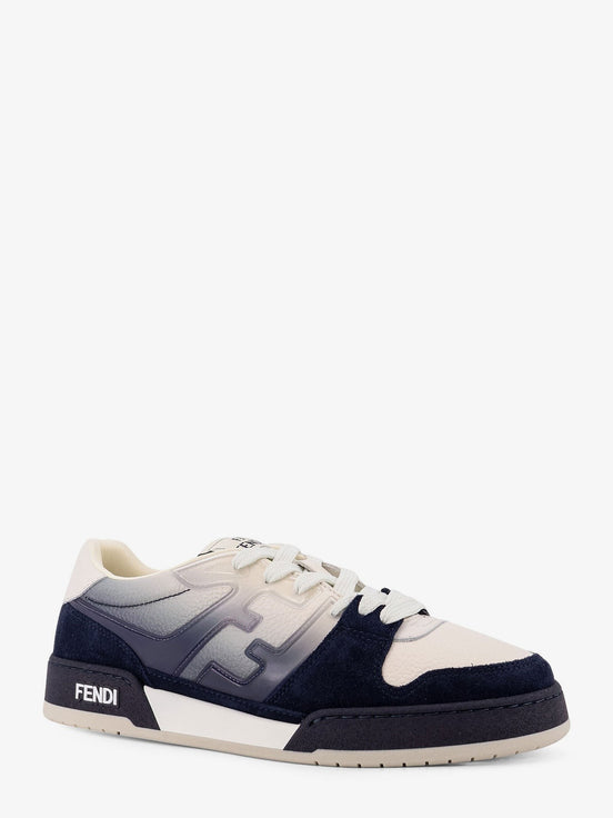Match leather sneakers with suede inserts