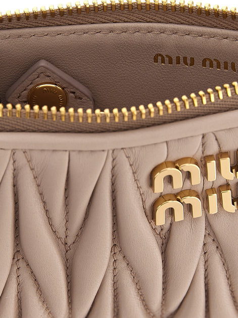 Miu Miu Matelassé nappa cardholder