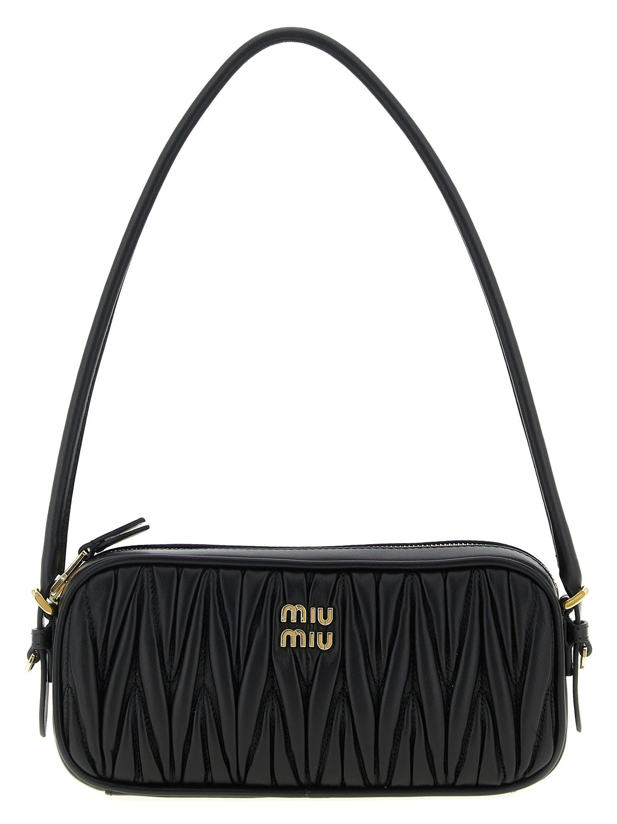 Matelassé nappa pouch