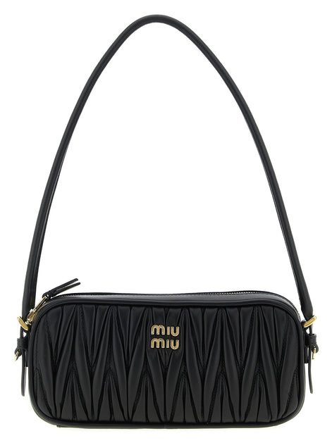 Matelassé nappa pouch