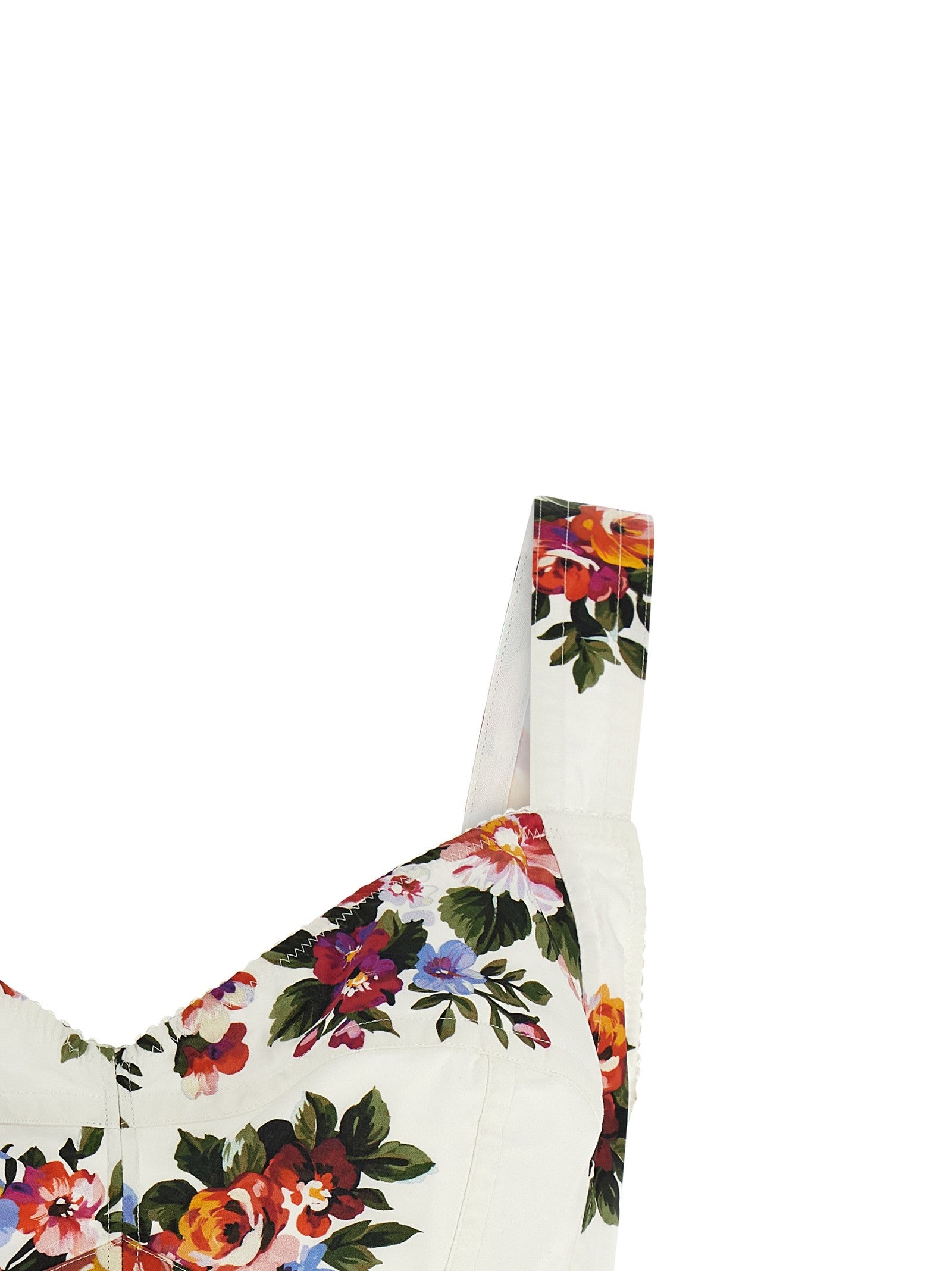 'Mazzo di fiori' print top