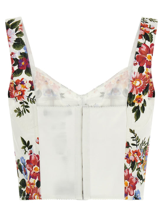 Dolce & Gabbana 'Mazzo di fiori' print top