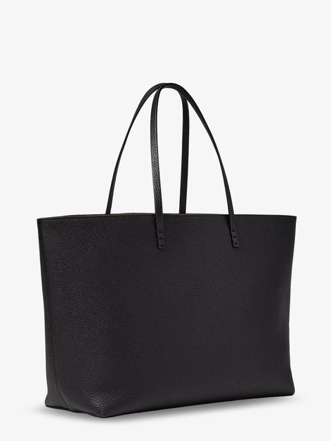 Medium Leather Roll Shopping Bag