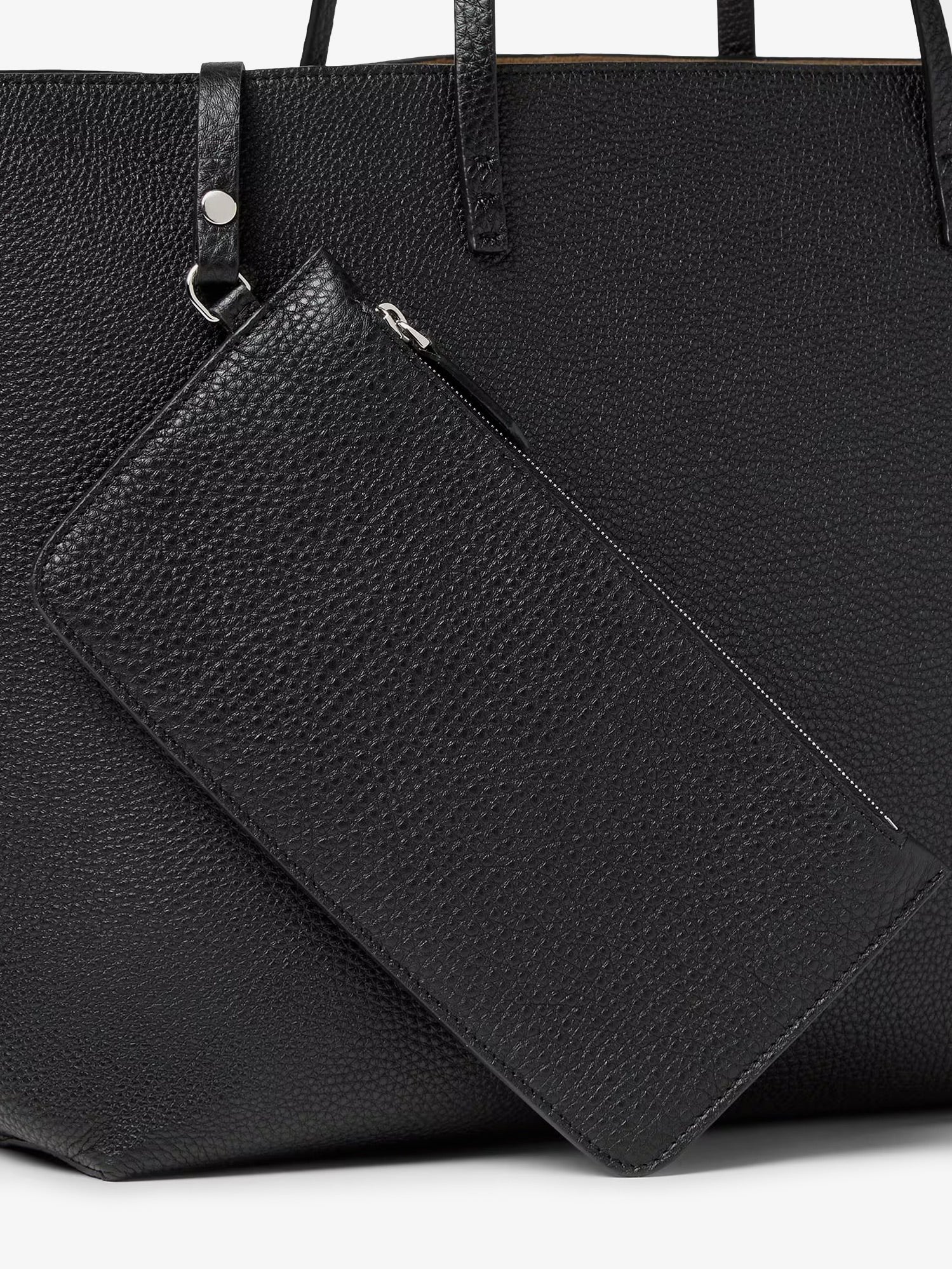 Medium Leather Roll Shopping Bag