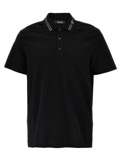 'Medusa embroidery' polo shirt