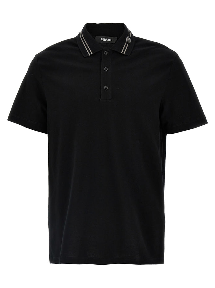 'Medusa embroidery' polo shirt