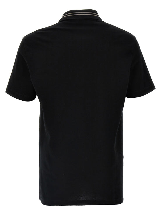 Versace 'Medusa embroidery' polo shirt