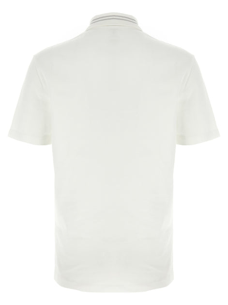 Versace 'Medusa embroidery' polo shirt