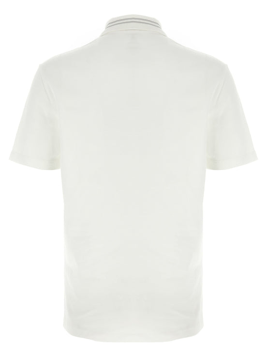 Versace 'Medusa embroidery' polo shirt