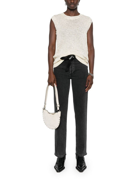 "MELYSSA" TOP WITH SEQUINS