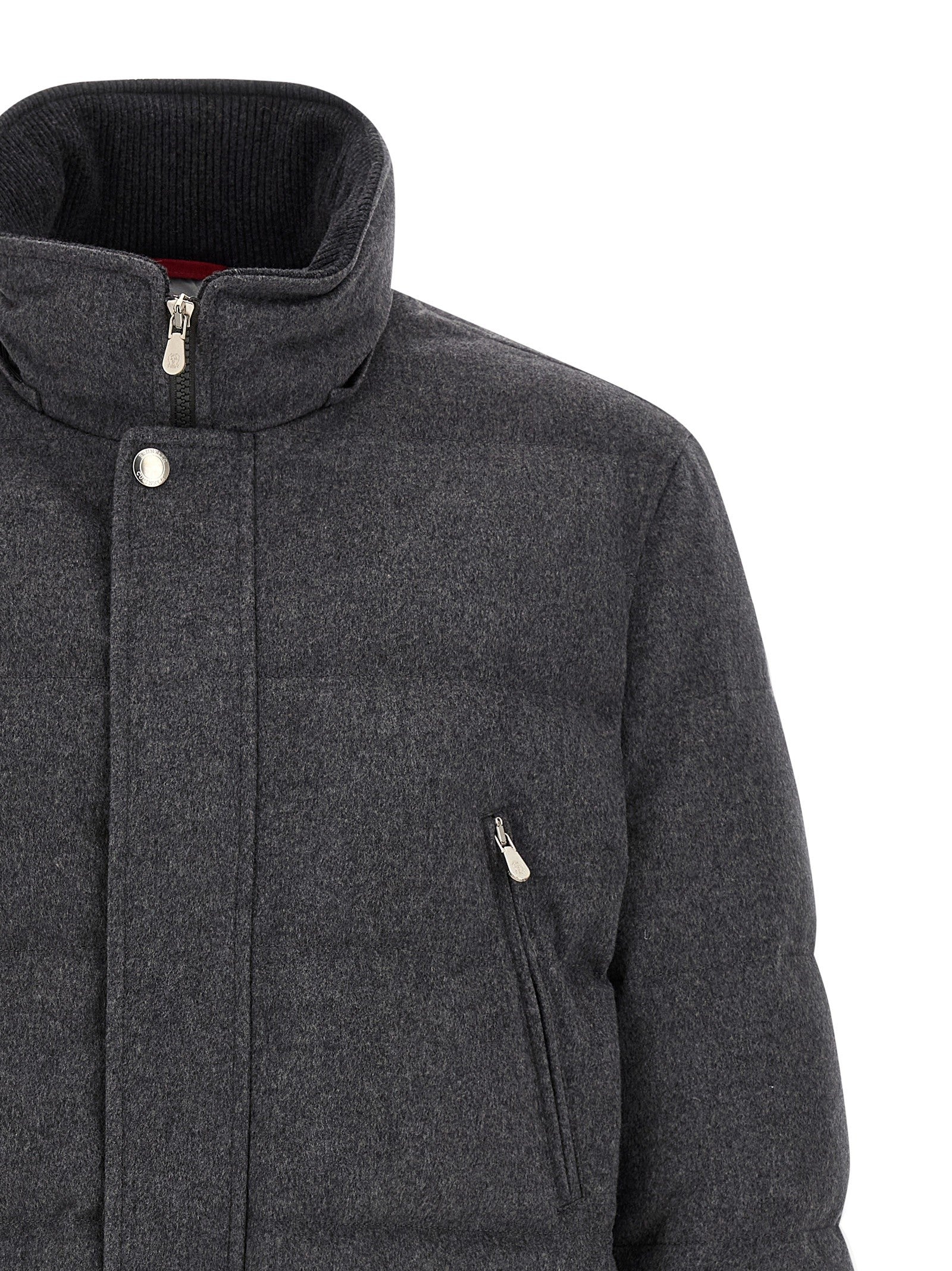 Brunello Cucinelli Membrane wool flannel parka