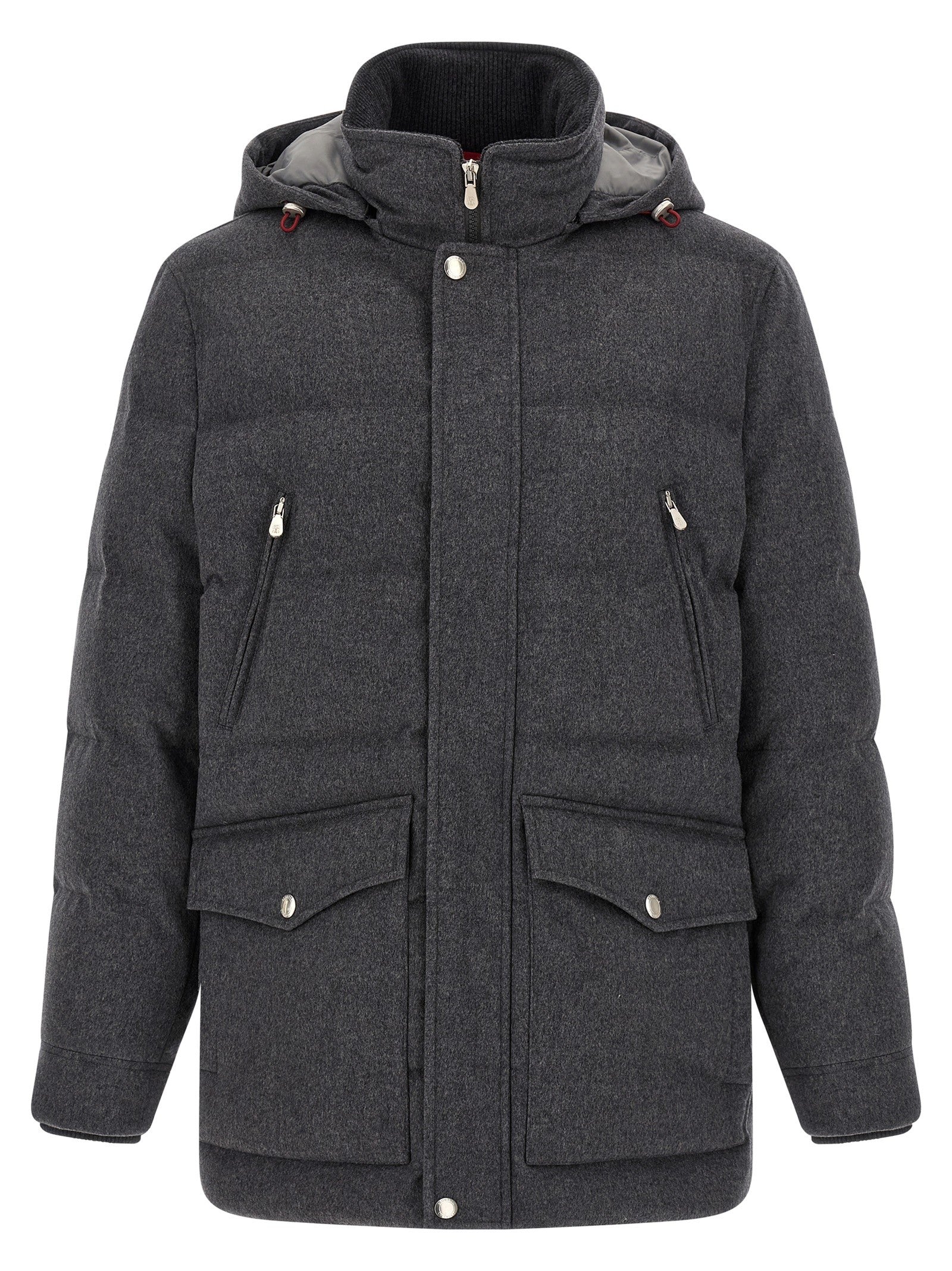 Membrane wool flannel parka