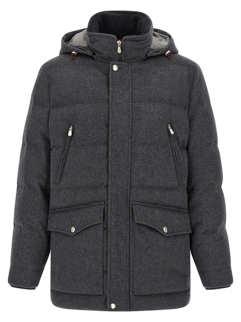 Membrane wool flannel parka
