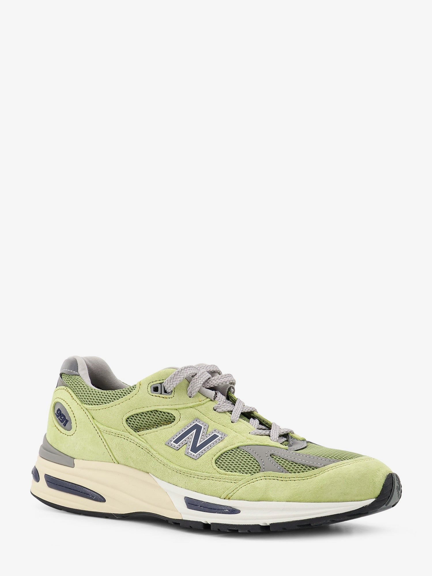 New Balance Mesh and suede sneakers with side logo