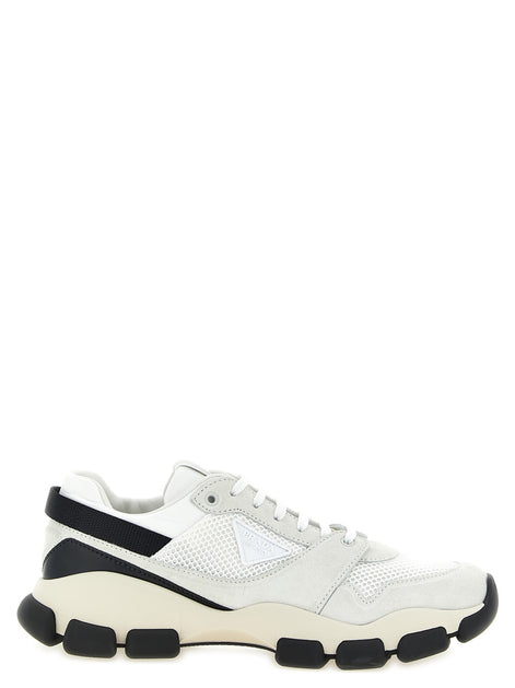 Mesh and suede sneakers